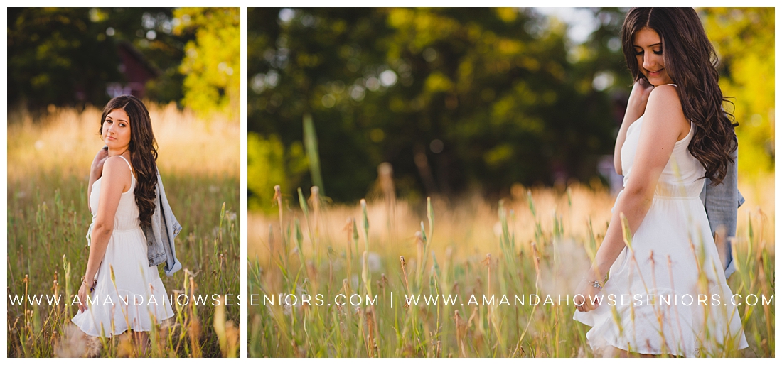 Casual Senior Portraits in Ft Steilacoom Meadow Photographed by Tacoma Senior Photographer Amanda Howse