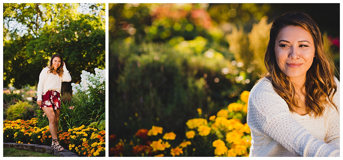 Point Defiance Park Senior Portrait Session with Wildflowers and Casual Outfit Ideas Photographed by Tacoma Senior Photographer Amanda Howse