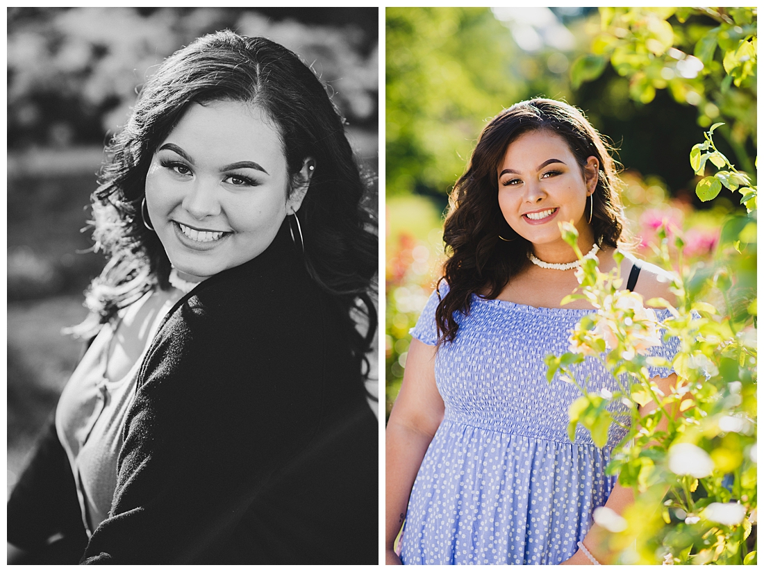 Garden Senior Portraits in Tacoma Photographed by Amanda Howse