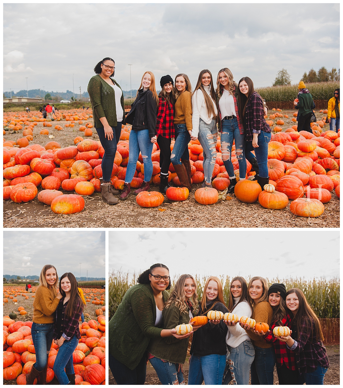 Cute pumpkin patch senior portraits photographed by Amanda Howse | 2021 Senior Model Team Applications