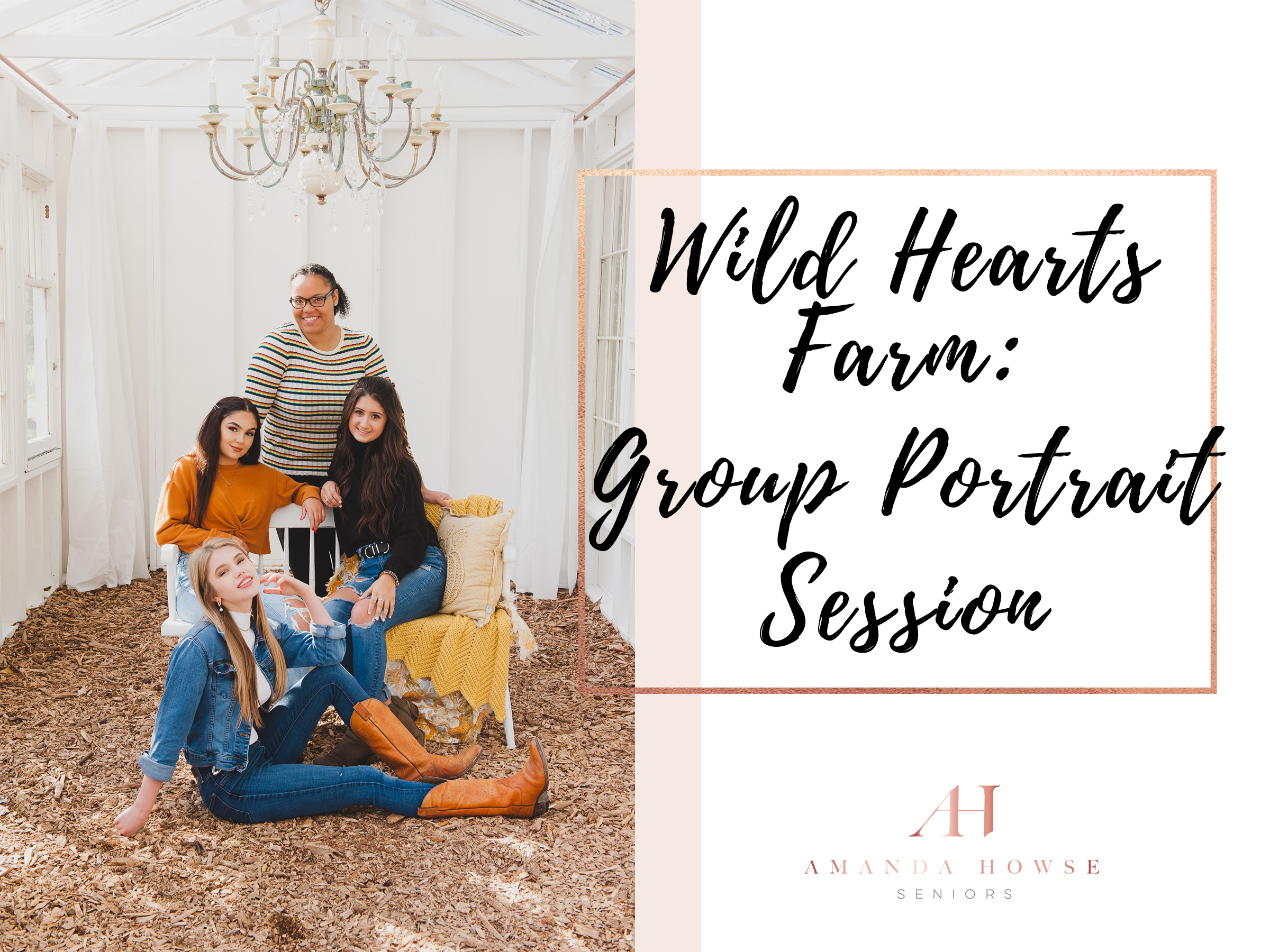 Wild Hearts Farm Group Portrait Session with AHP Model Team | Photographed by Tacoma Senior Photographer Amanda Howse