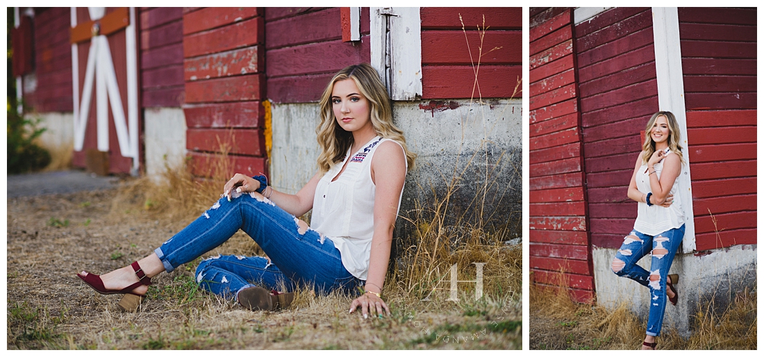 Rustic Senior Portraits with Outfit Inspo photographed by Tacoma Senior Photographer Amanda Howse