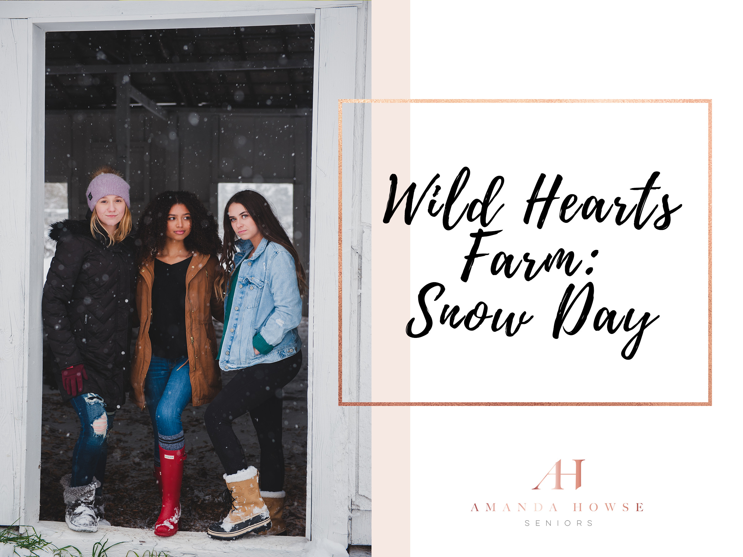 Wild Hearts Farm Snow Day Portraits with the AHP Model Team | Tacoma Photographer Amanda Howse
