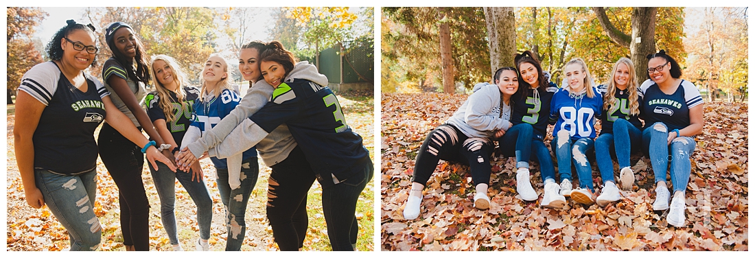 Friendship photoshoot with the AHP Model Team and Seahawks Theme photographed by Tacoma Senior Photographer Amanda Howse