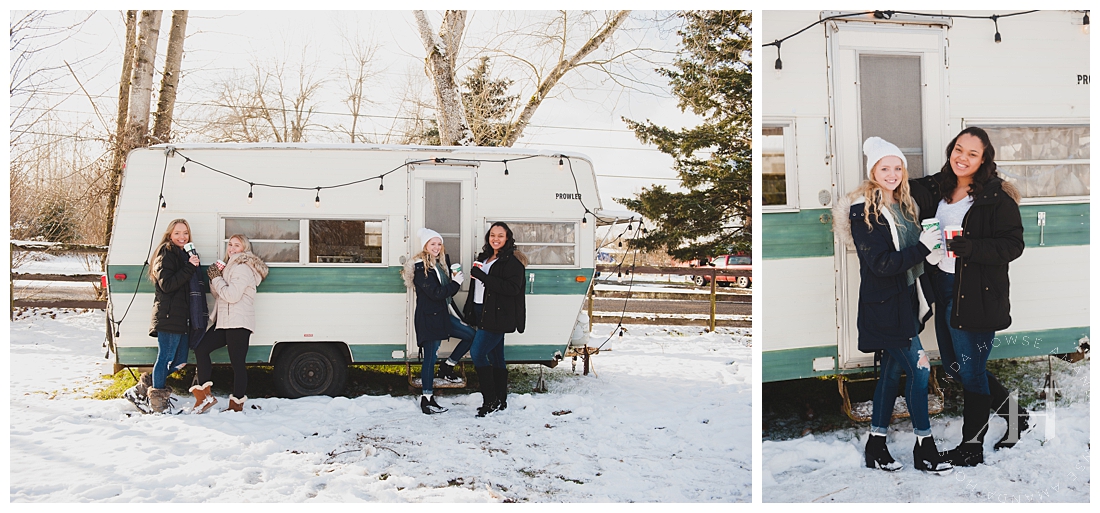 Senior Portraits with a Vintage Camper at Wild Hearts Farm Photographed by Tacoma Senior Photographer Amanda Howse