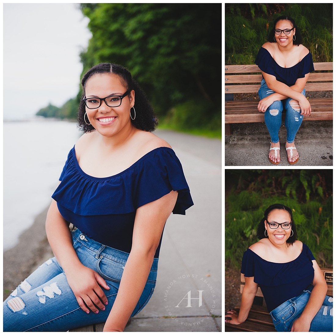 What to wear for casual beach summer portraits at Owen Beach with Tacoma Senior Photographer Amanda Howse