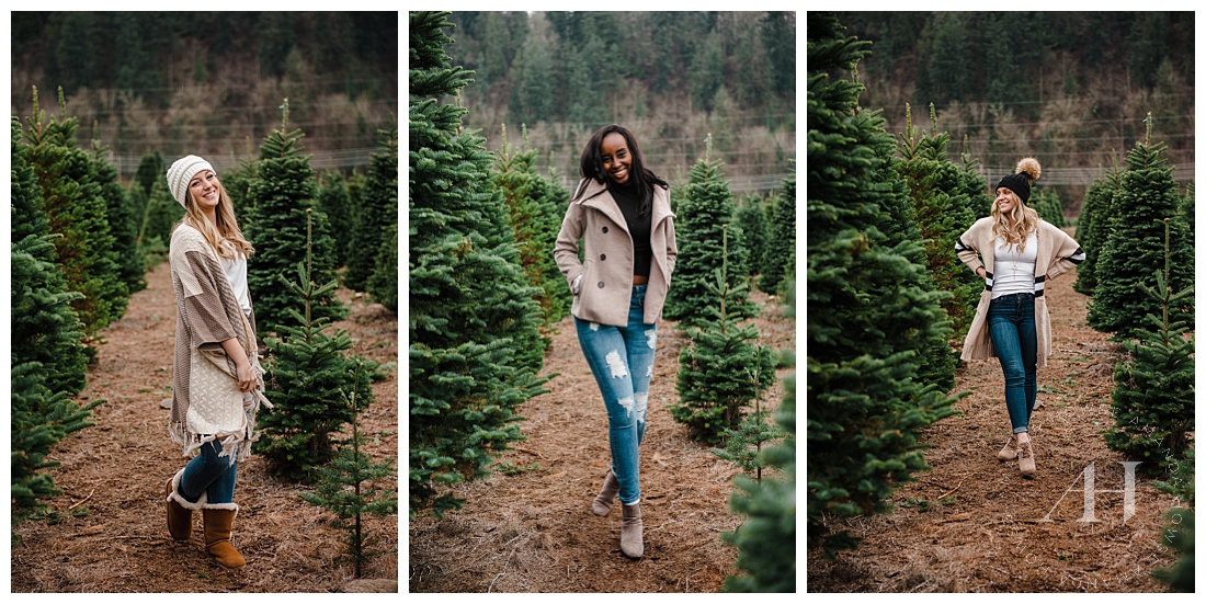 Personalized Senior Portraits for the AHP Model Team at Snowshoe Evergreen Tree Farm Photographed by Tacoma Senior Photographer Amanda Howse
