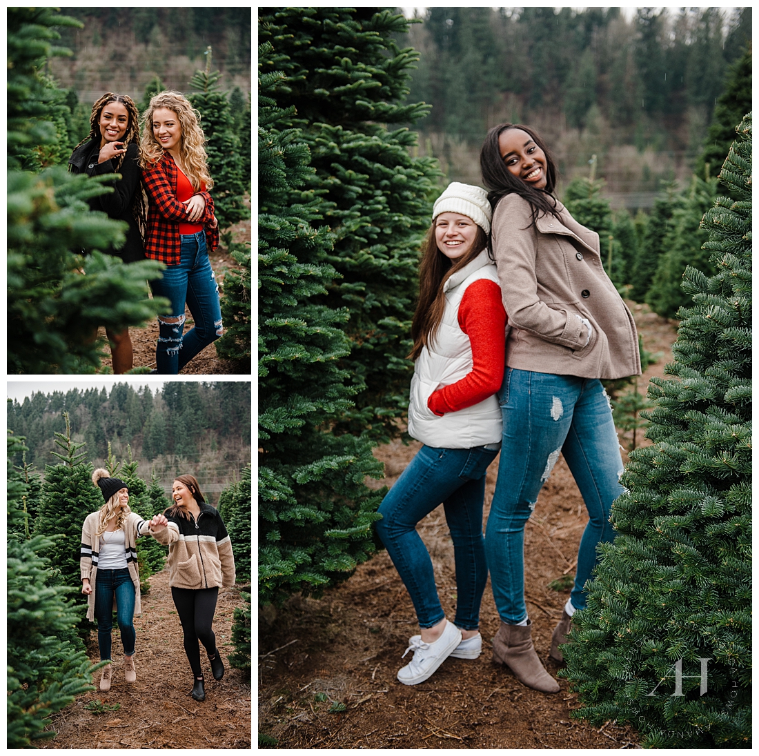Pose Ideas and Holiday Themed Portrait Session Photographed by Tacoma Senior Photographer Amanda Howse
