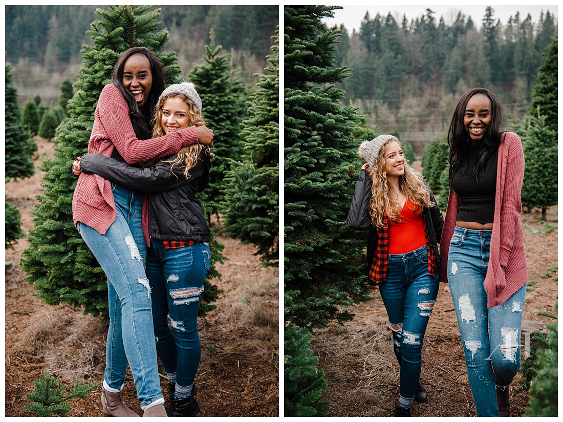 Cute Winter Portrait Session at Puyallup Tree Farm Photographed by Tacoma Senior Photographer Amanda Howse