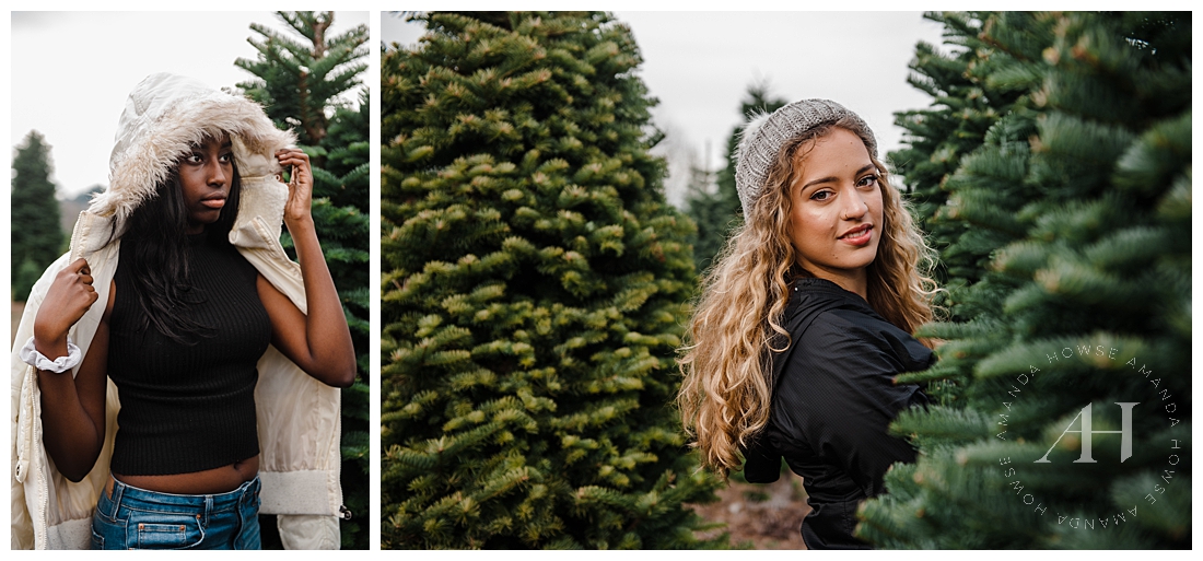 Tree Farm Portrait Session with Cozy Outfit Inspiration Photographed by Tacoma Senior Photographer Amanda Howse
