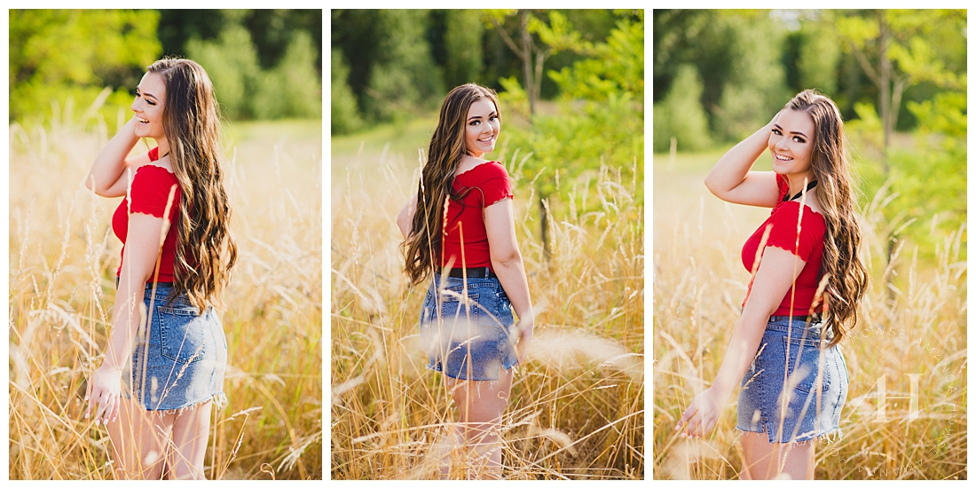 Rustic Senior Portraits with a Pop of Color photographed by Tacoma Senior Photographer Amanda Howse