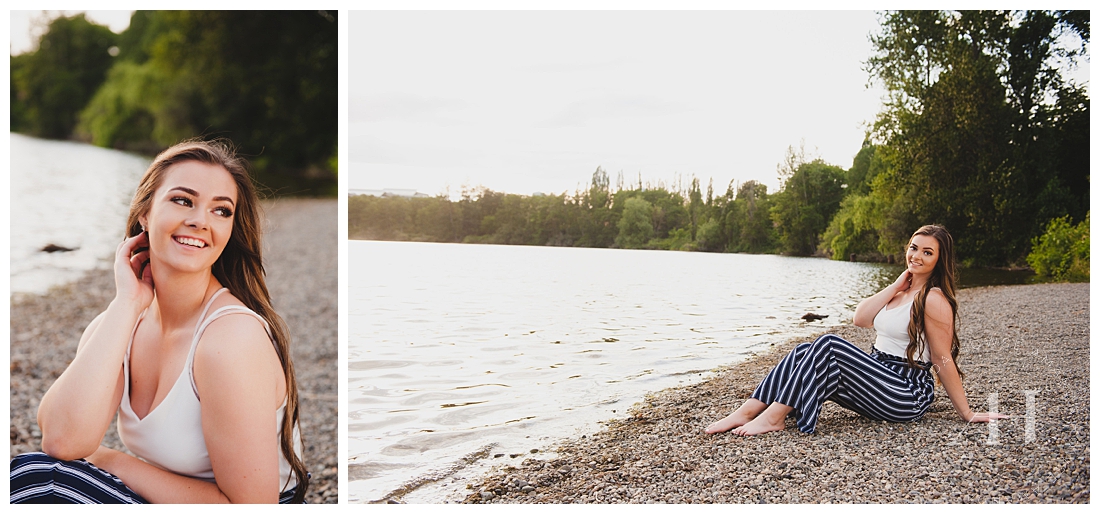 Senior Portraits by the Lake in Fort Steilacoom photographed by Tacoma Senior Photographer Amanda Howse