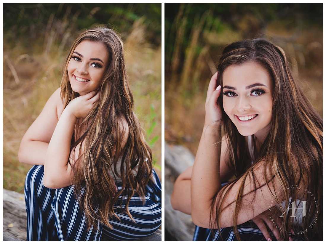 High School Senior Portraits with professional hair and makeup photographed by Tacoma Senior Photographer Amanda Howse