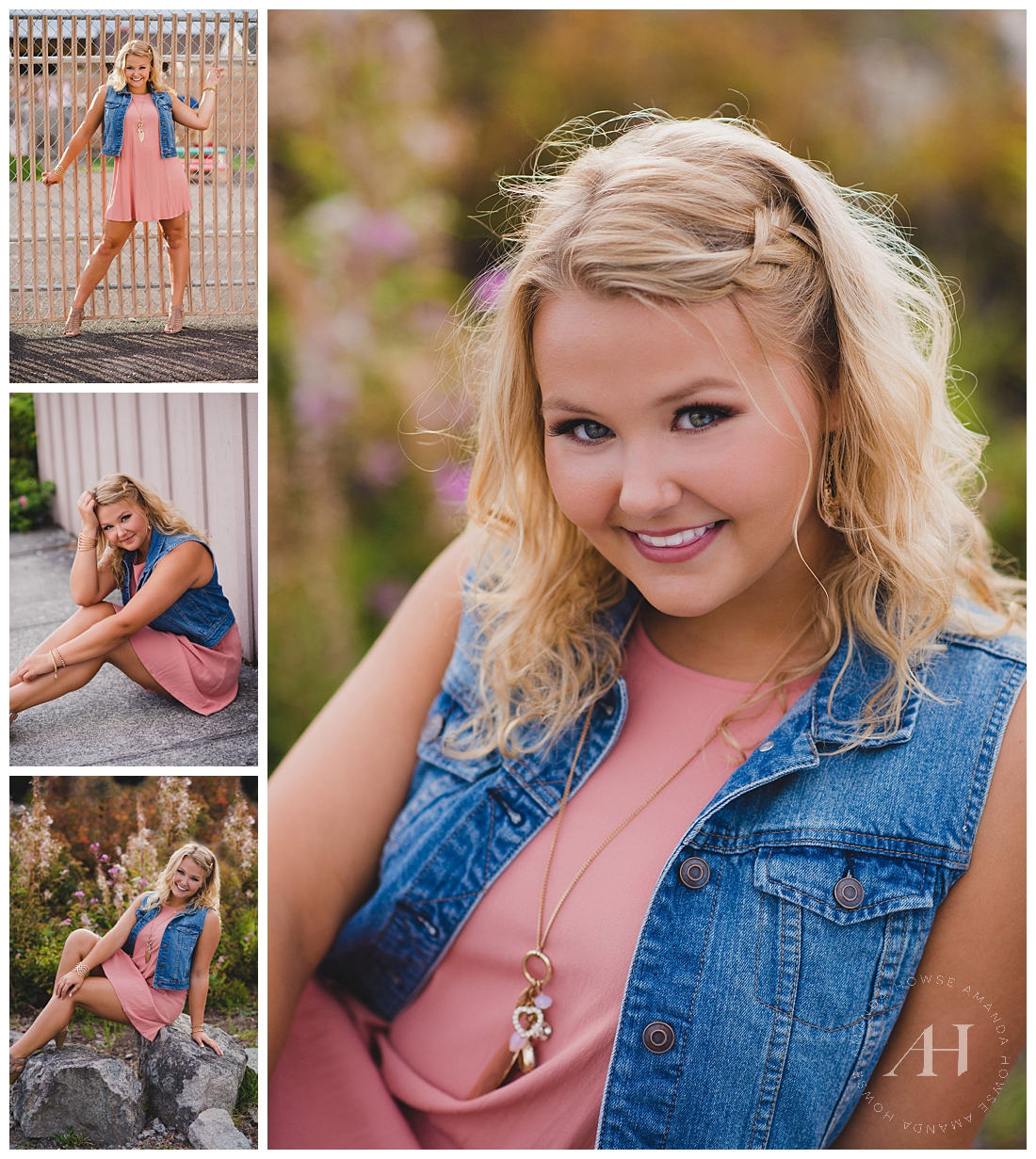 The best senior portraits in Orting with outfit ideas and accessories photographed by Tacoma senior photographer Amanda Howse