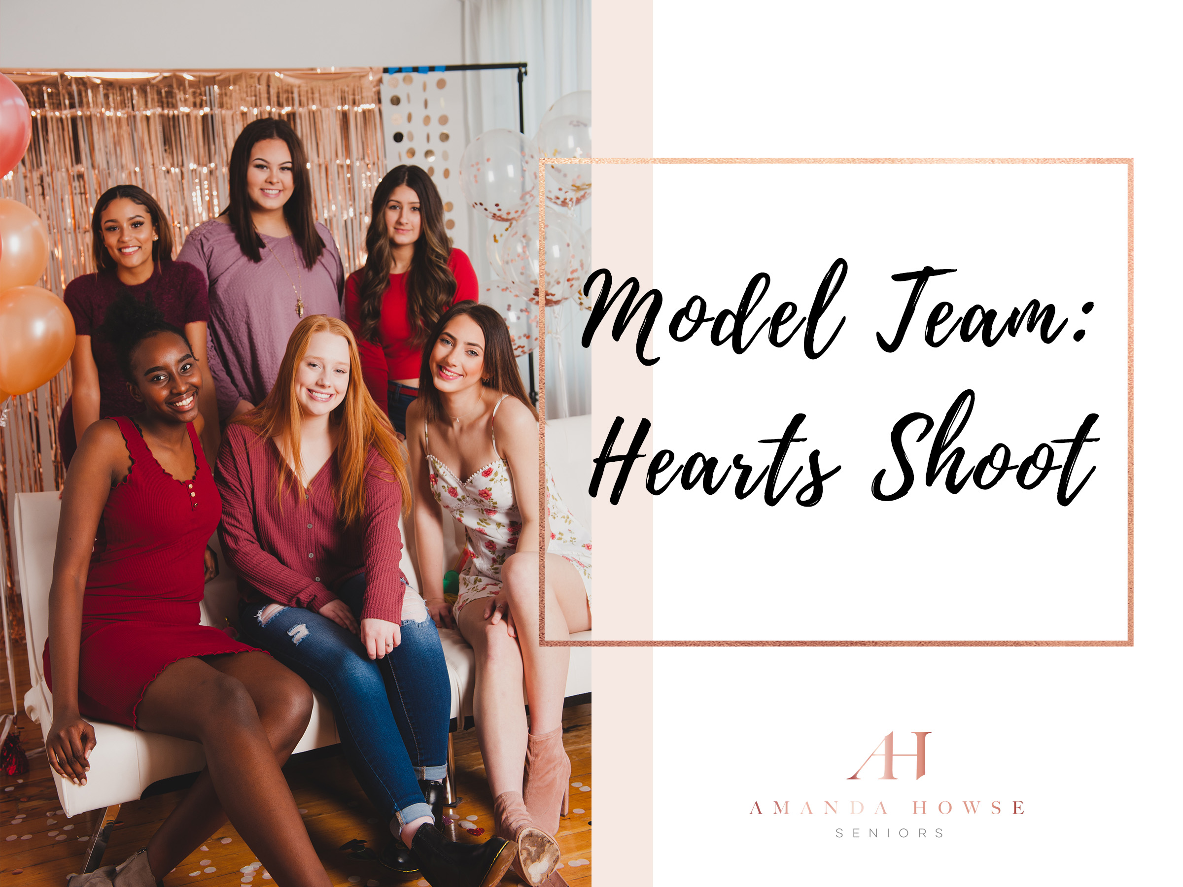 AHP 2020 Model Team Hearts Shoot at Studio 253 in Downtown Tacoma | Photographed by Tacoma Senior Photographer Amanda Howse