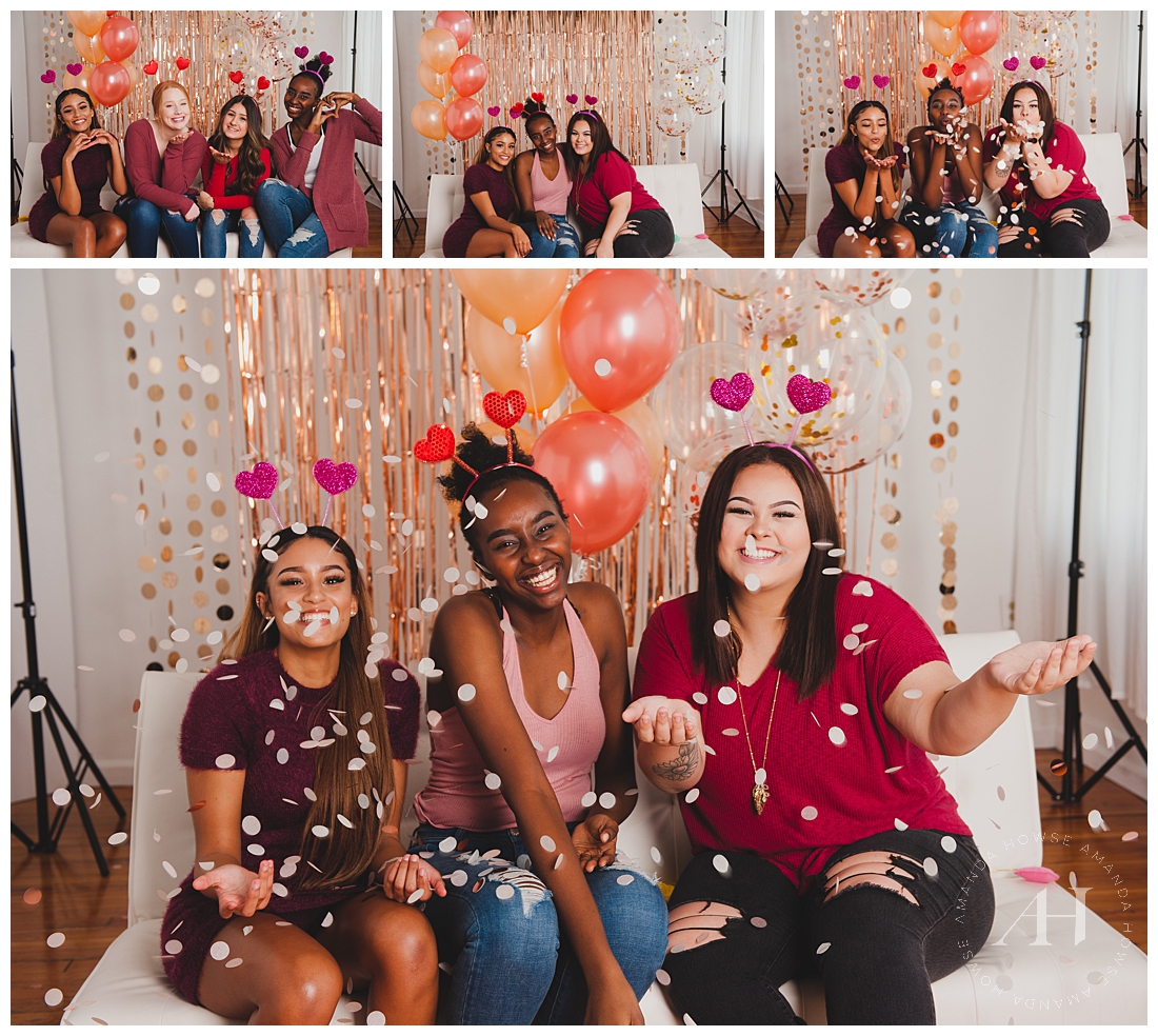 Fun Valentine's Day Portraits with the AHP Model Team | Photographed by Tacoma Senior Photographer Amanda Howse