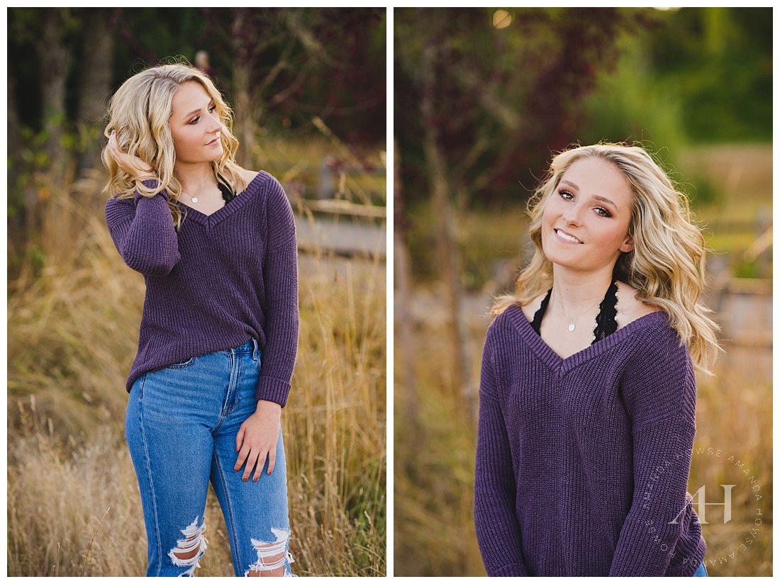 Rustic Senior Portraits in Fort Stilly photographed by Tacoma Senior Photographer Amanda Howse