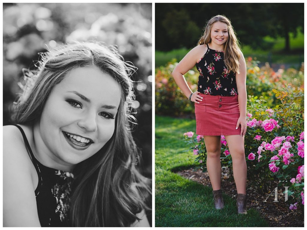 Rose Garden Senior Portraits in Point Defiance | AHP