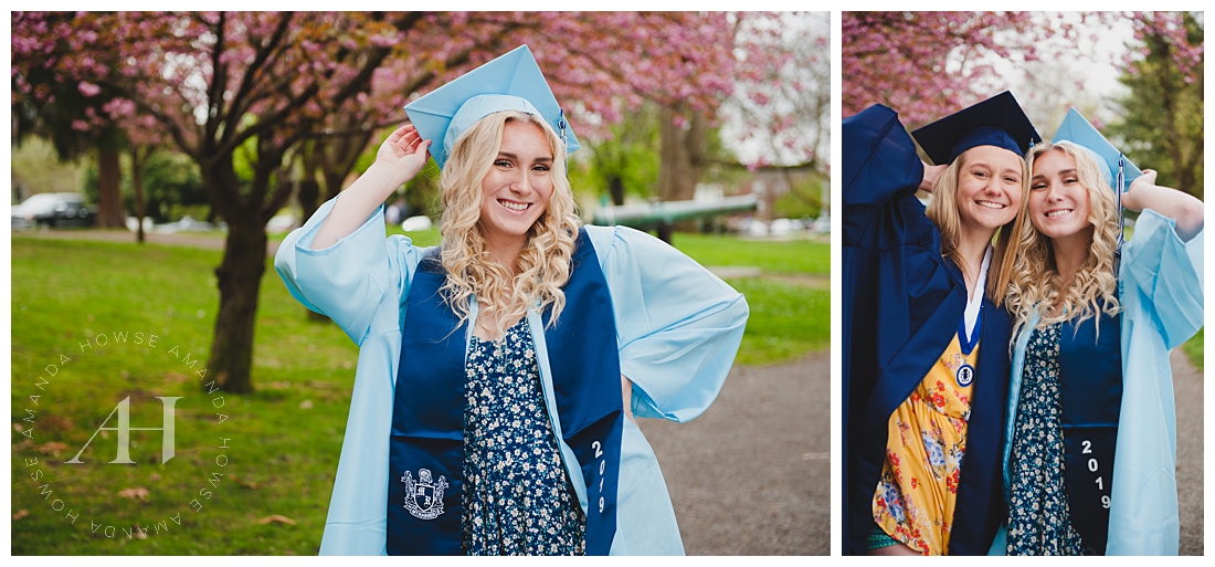 Candid portraits of graduating high school seniors photographed by Tacoma senior photographer Amanda Howse