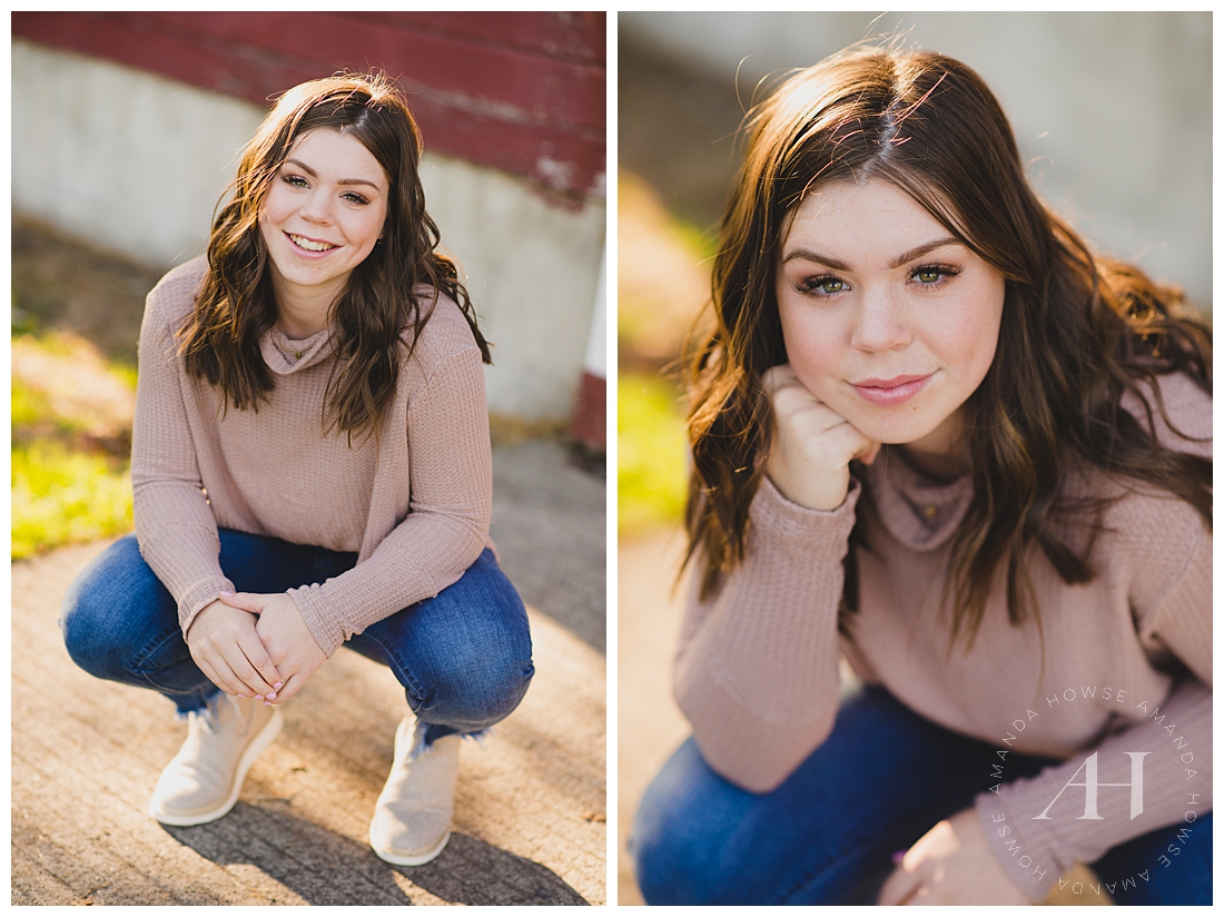What to wear to your outdoor senior portraits in fall Photographed by Tacoma Senior Photographer Amanda Howse