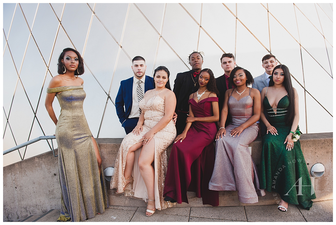 Tacoma senior prom portraits downtown photographed by Amanda Howse
