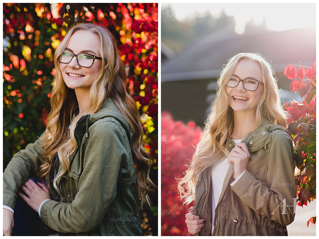 See the Gorgeous Fall Colors in Snoqualmie | Senior Portraits Photographed by Tacoma Senior Photographer Amanda Howse