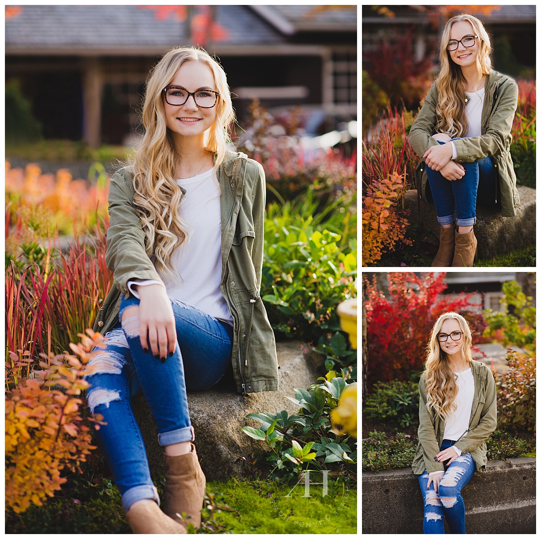 Autumn Colors for the Best Outdoor Senior Portraits photographed by Amanda Howse