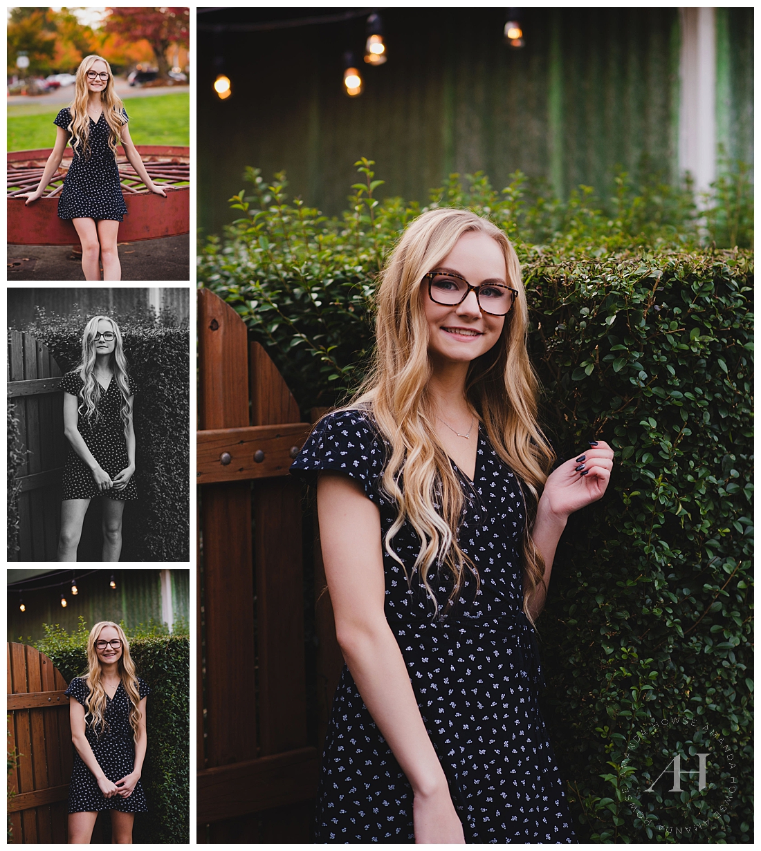 Casual Senior Portraits with Landscaping in Snoqualmie Photographed by Tacoma Senior Photographer Amanda Howse