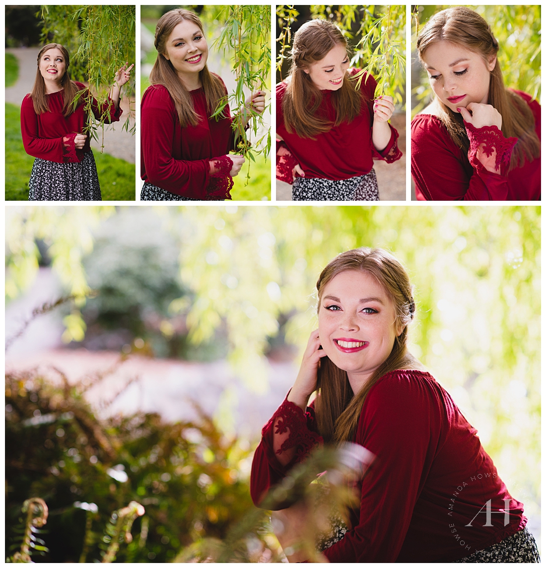 Spring Outfit Inspiration and Pose Ideas for High School Senior Portraits Photographed by Amanda Howse 