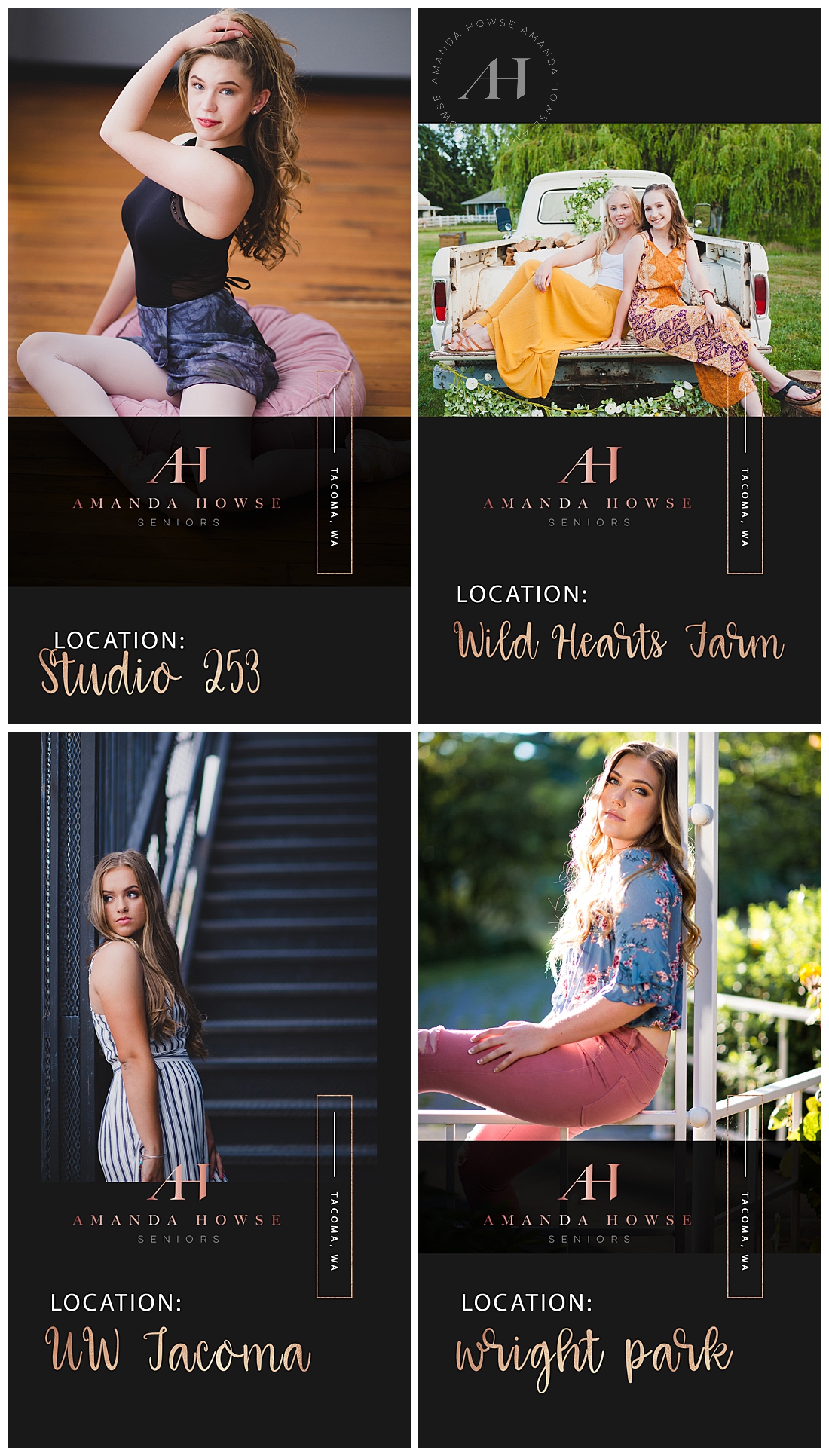 Location Ideas for Tacoma Senior Portraits and How to Pick Your Photographer | Amanda Howse Photography