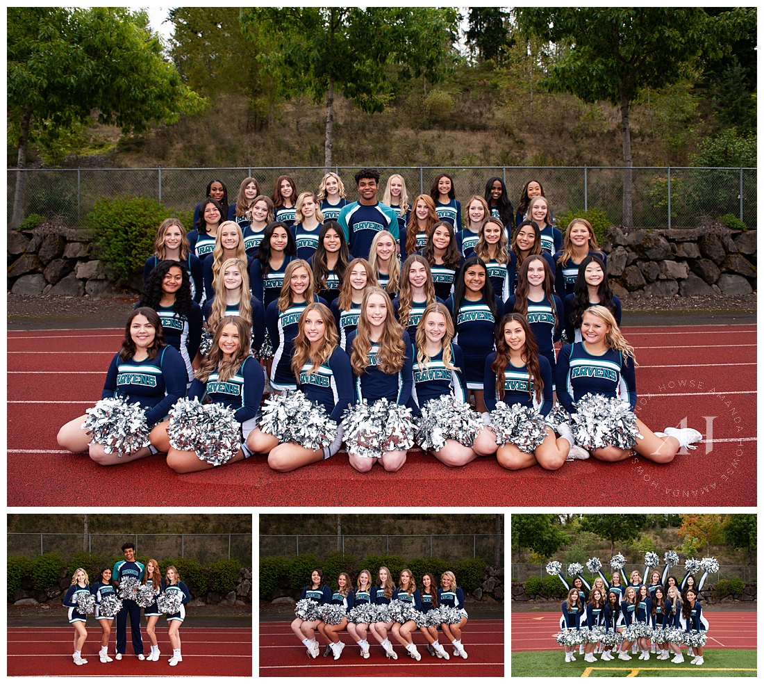 Cheer Team Portraits Photographed by Sports and Extracurriculars Photographer Amanda Howse