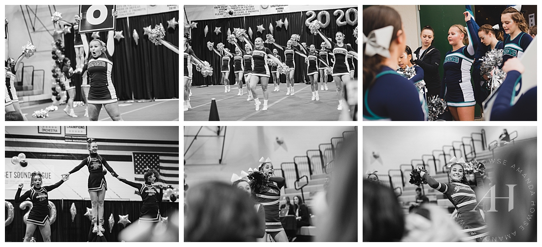 Candid Cheer Portraits by Tacoma Sports Photographer Amanda Howse