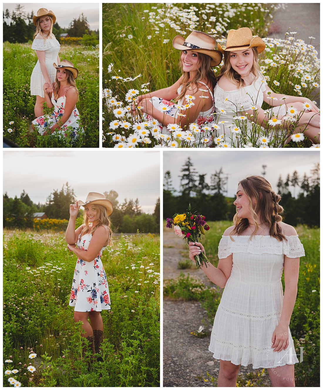 Casual Accessories for Senior Portraits | How to Style a Cowboy Hat for Senior Portraits | Tacoma Senior Photographer Amanda Howse