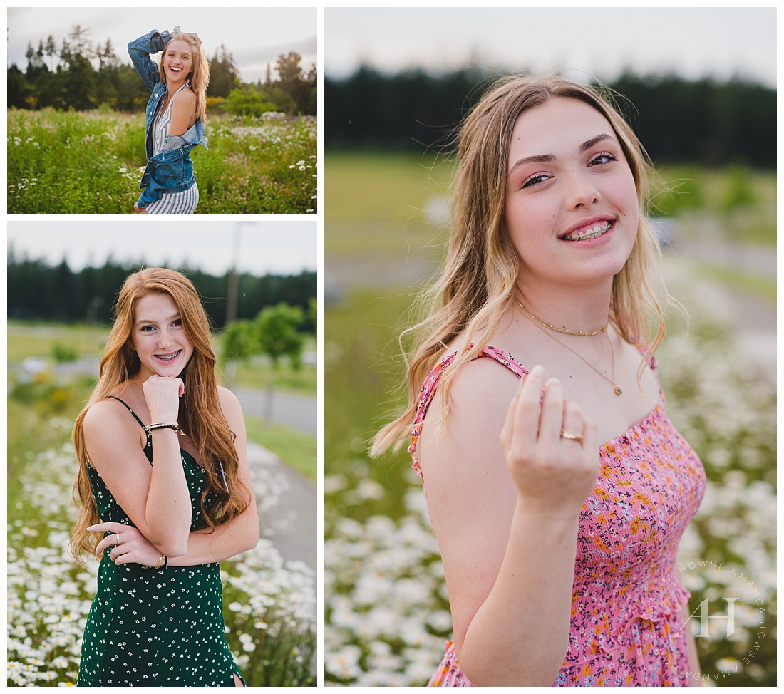 Casual Summer Portraits of High School Seniors Wearing the Best Accessories | Photographed by Tacoma Senior Photographer Amanda Howse
