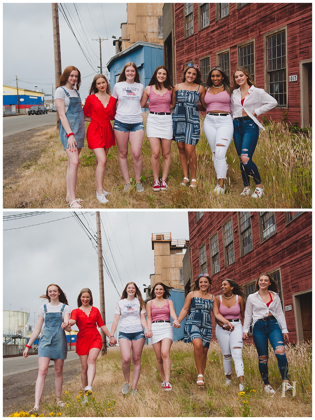 Model Team Portraits with Outfit Ideas for Summer Sessions | Photographed by Tacoma Senior Photographer Amanda Howse