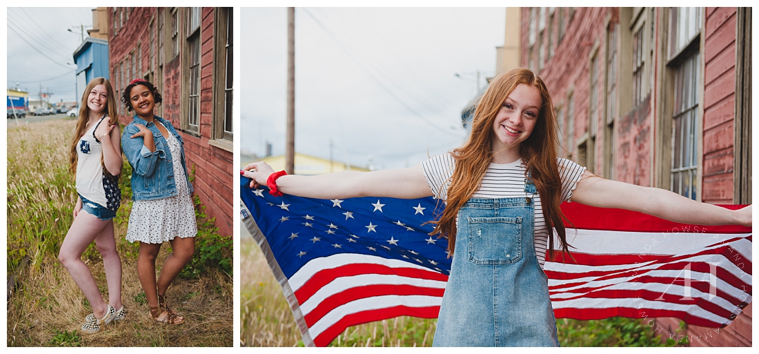 Props and Inspiration for 4th of July Photoshoot in Downtown Tacoma | Photographed by Tacoma Senior Photographer Amanda Howse
