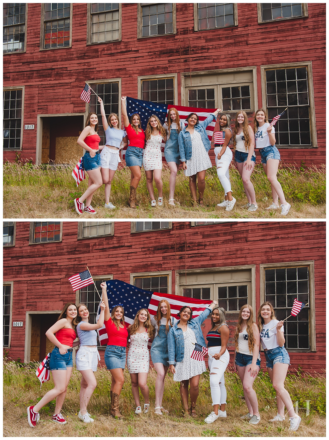 Patriotic Outfit Inspiration for Independence Day Photoshoot | Photographed by Tacoma Senior Photographer Amanda Howse