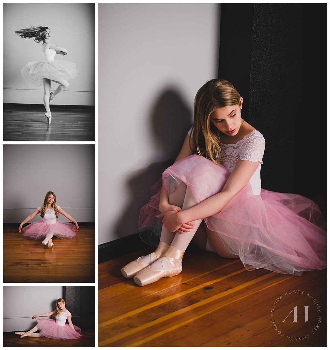 Beautiful Studio Portraits of Modern Ballerina | Photographed by Tacoma Senior Photographer Amanda Howse