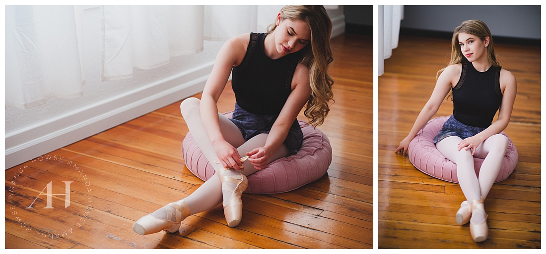 Dance Poses for Elegant Ballerinas | Studio Photography by Senior Photographer Amanda Howse