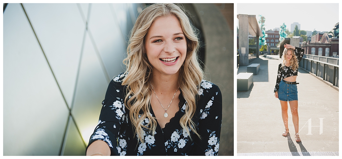 Natural Senior Portraits with Cute Outfit Ideas | Amanda Howse Photography