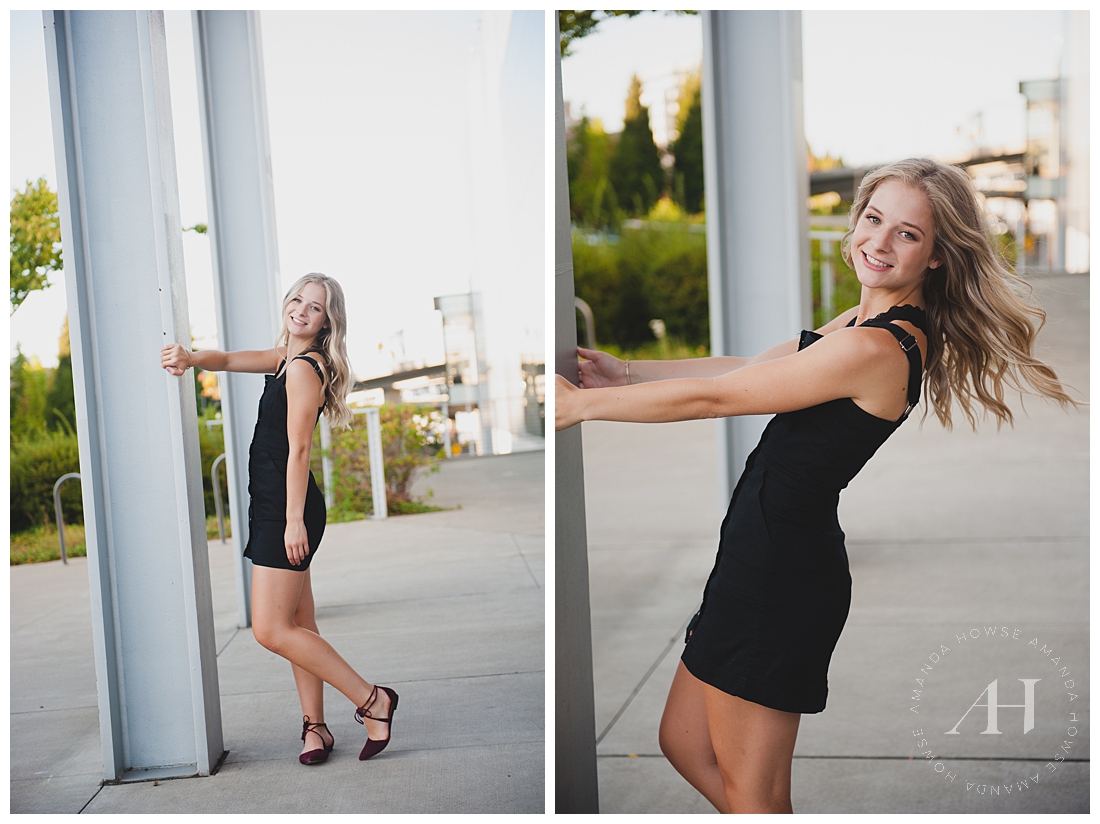 Senior Portraits in the Best Little Black Dress | Tacoma Senior Photographer Amanda Howse