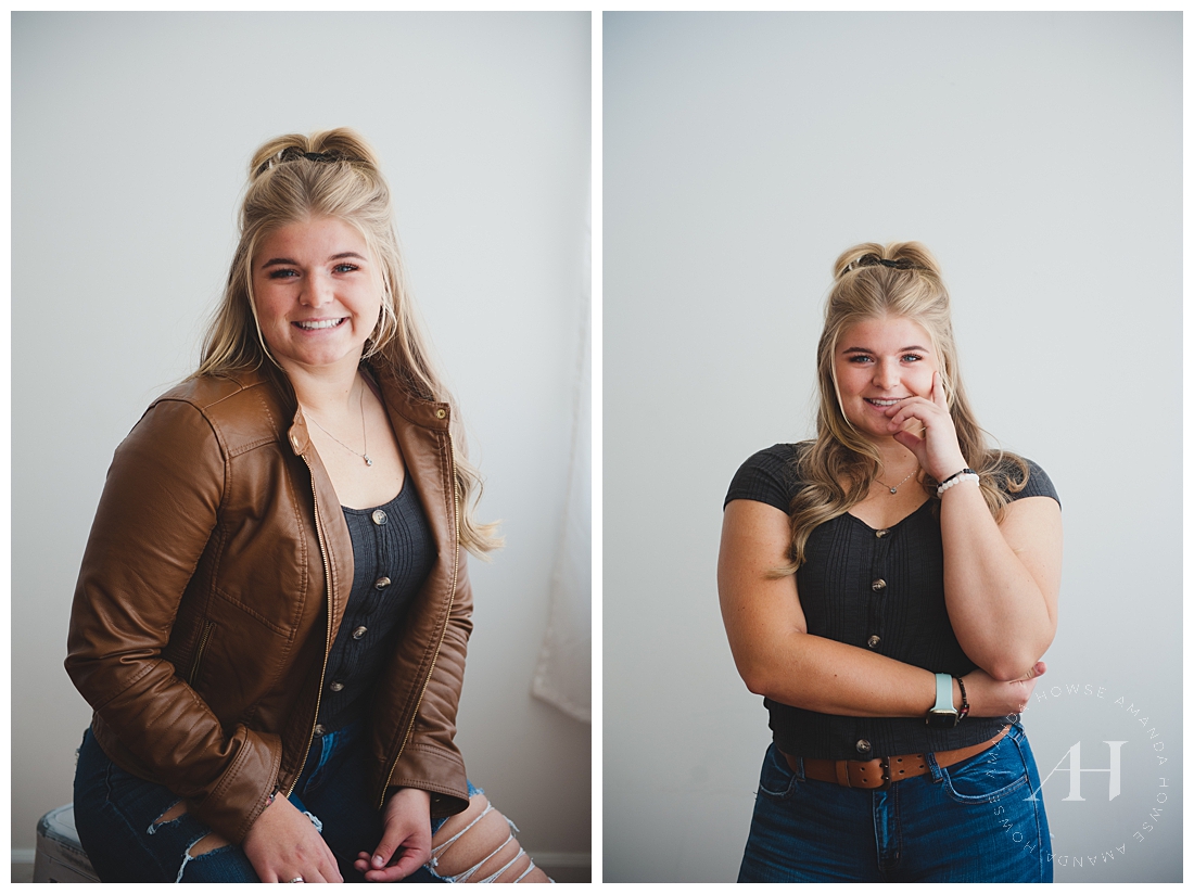 Dress for your body type | A what to wear guide for senior portraits by Tacoma photographer Amanda Howse