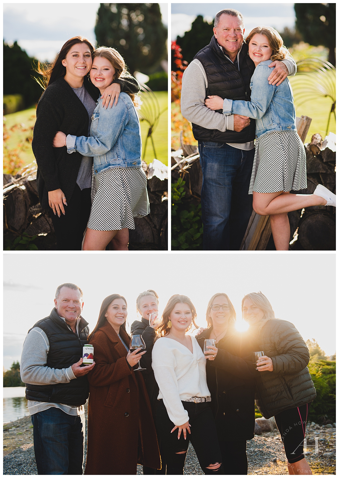 Bring your parents and siblings to your senior portraits for an extra confidence boost and plenty of memories | Photographed by Tacoma Senior Photographer Amanda Howse