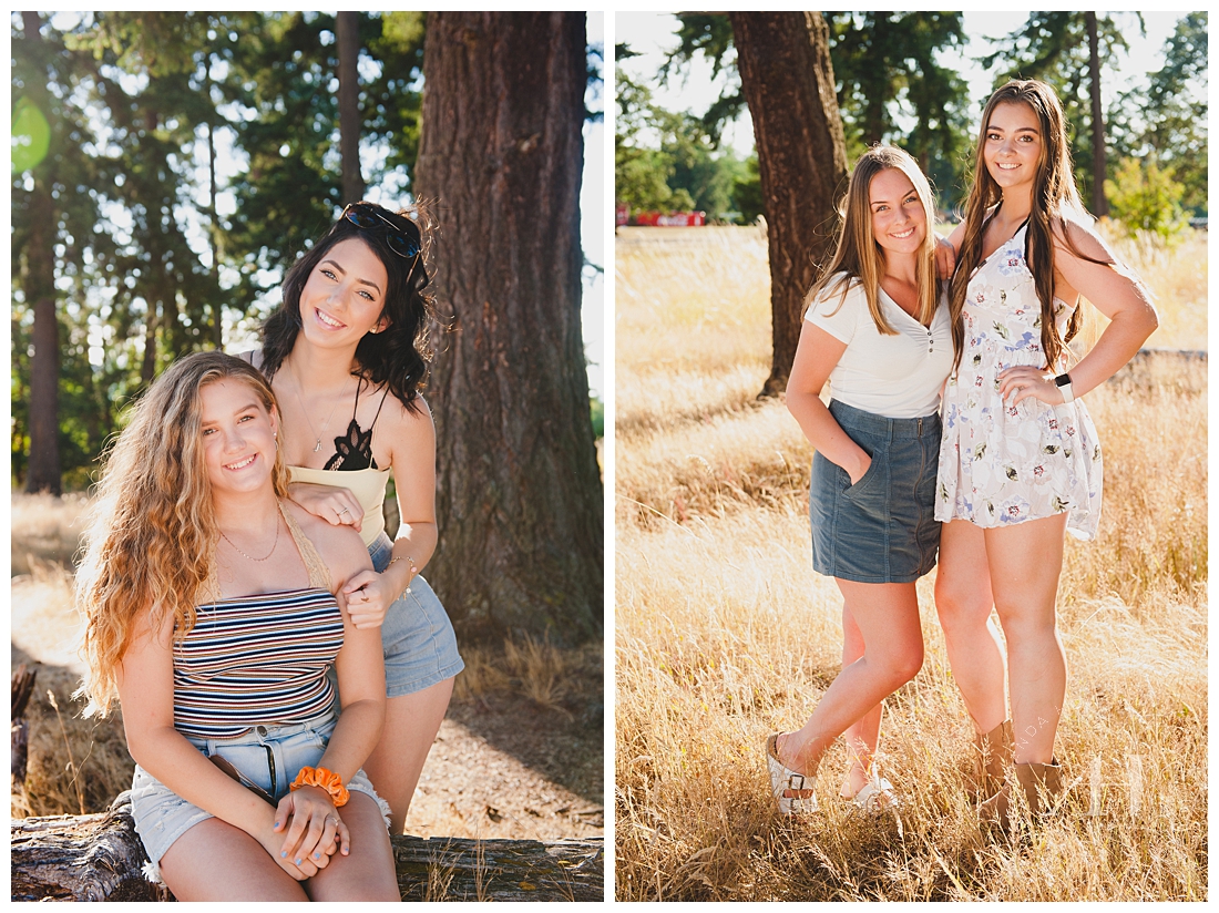 Summer at Fort Steilacoom | Senior Portraits with Friends | Photographed by Tacoma Senior Photographer Amanda. Howse