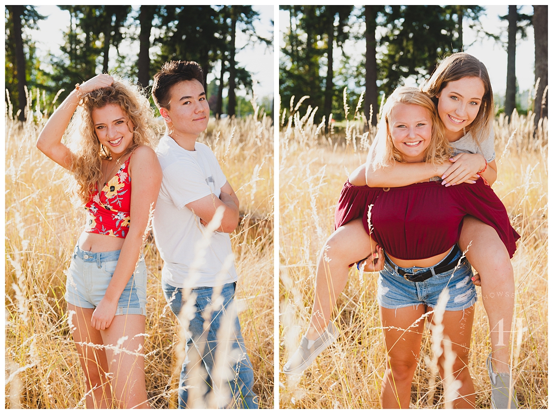 Fun Poses for Friendship Portrait Sessions | High School Senior Photographer Amanda Howse