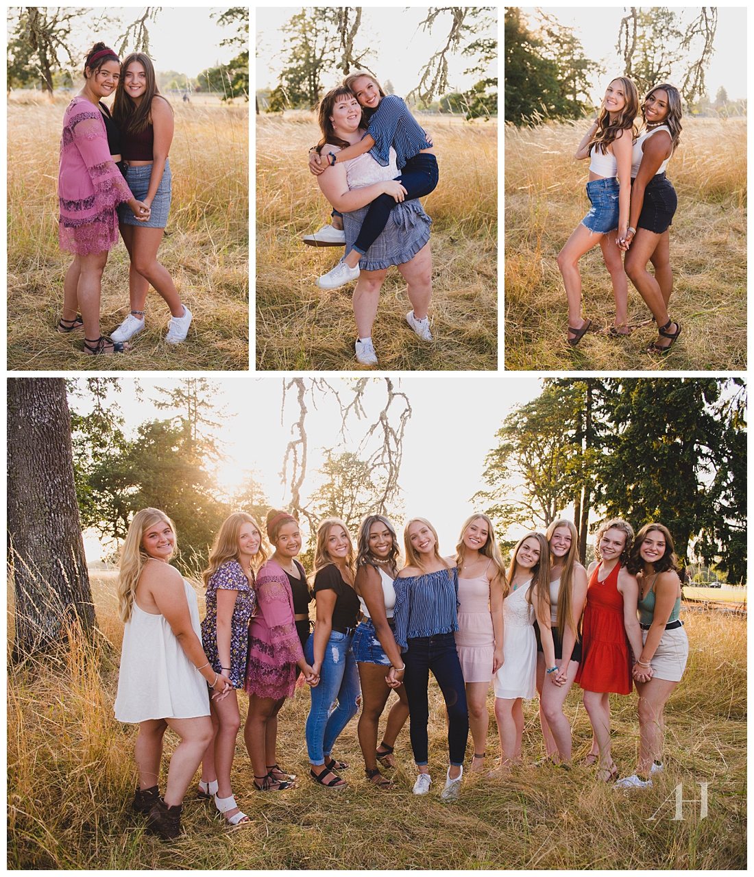Fun Poses and Portraits for Best Friends | High School Senior Photographer Amanda Howse