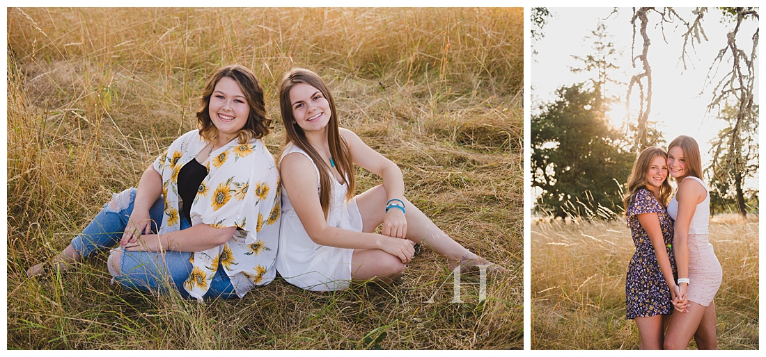 Cute Senior Portraits in Tacoma with Besties | Photographed by Amanda Howse