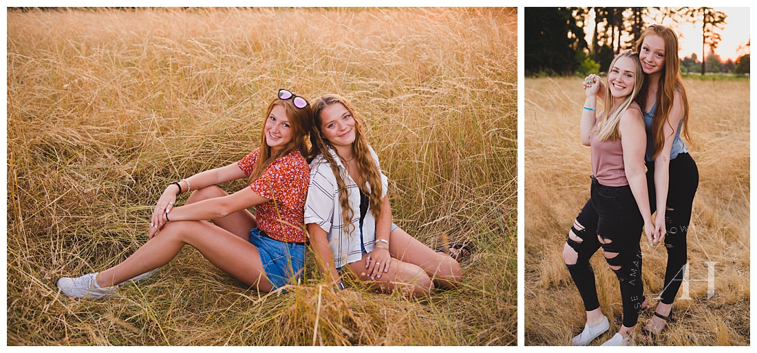 Fun Senior Portraits in the Summer with Friends | Tacoma Senior Photographer Amanda Howse