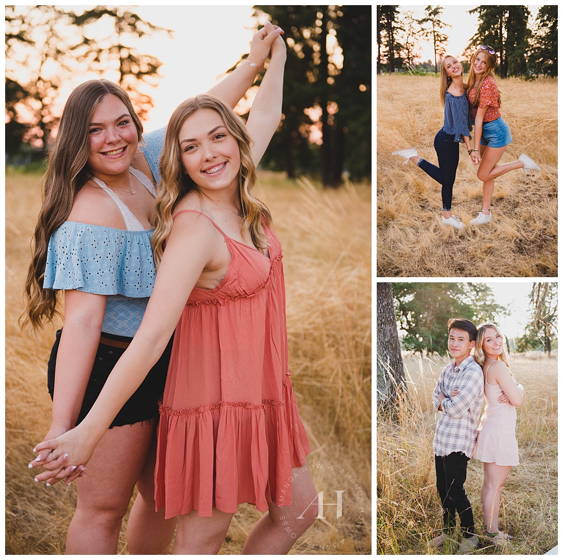 Head to the Blog to see more from this fun BFF Portrait Session! | Photographed by Amanda Howse