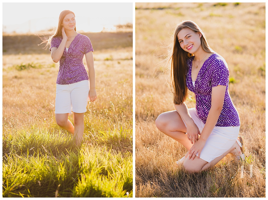 Senior Portraits with Bright Sun | Chambers Bay Session with Amanda Howse Photography